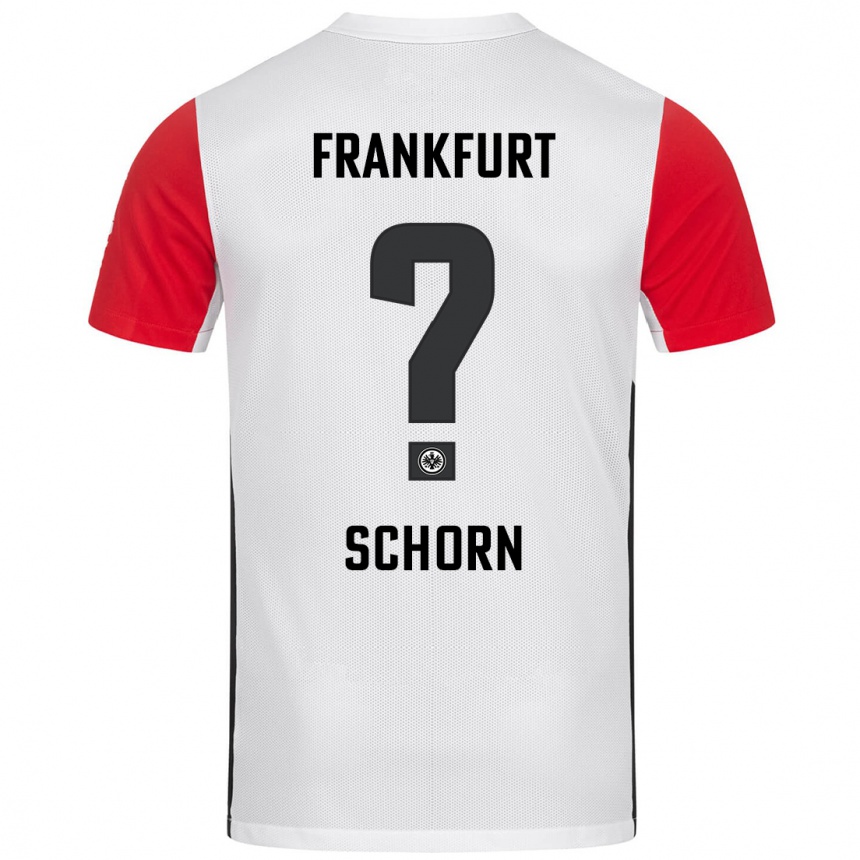 Men Football Moritz Schorn #0 White Red Home Jersey 2024/25 T-Shirt