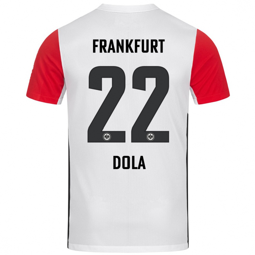 Men Football Igor Dola #22 White Red Home Jersey 2024/25 T-Shirt