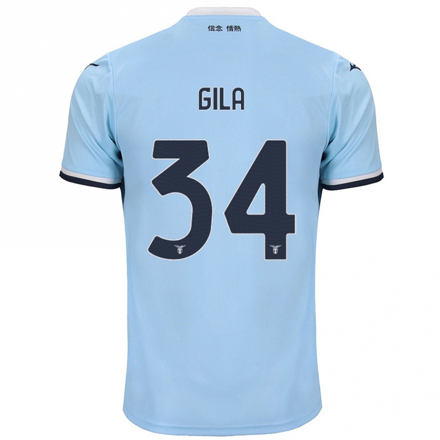 Men Football Mario Gila #34 Blue Home Jersey 2024/25 T-Shirt