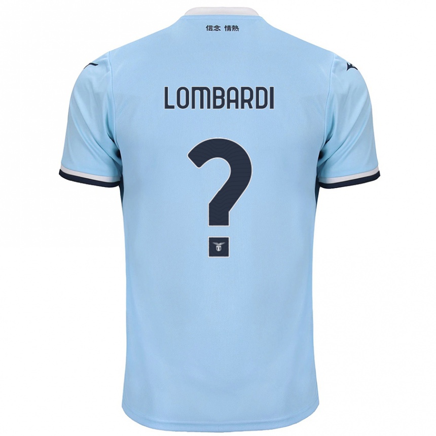 Men Football Pierlorenzo Lombardi #0 Blue Home Jersey 2024/25 T-Shirt