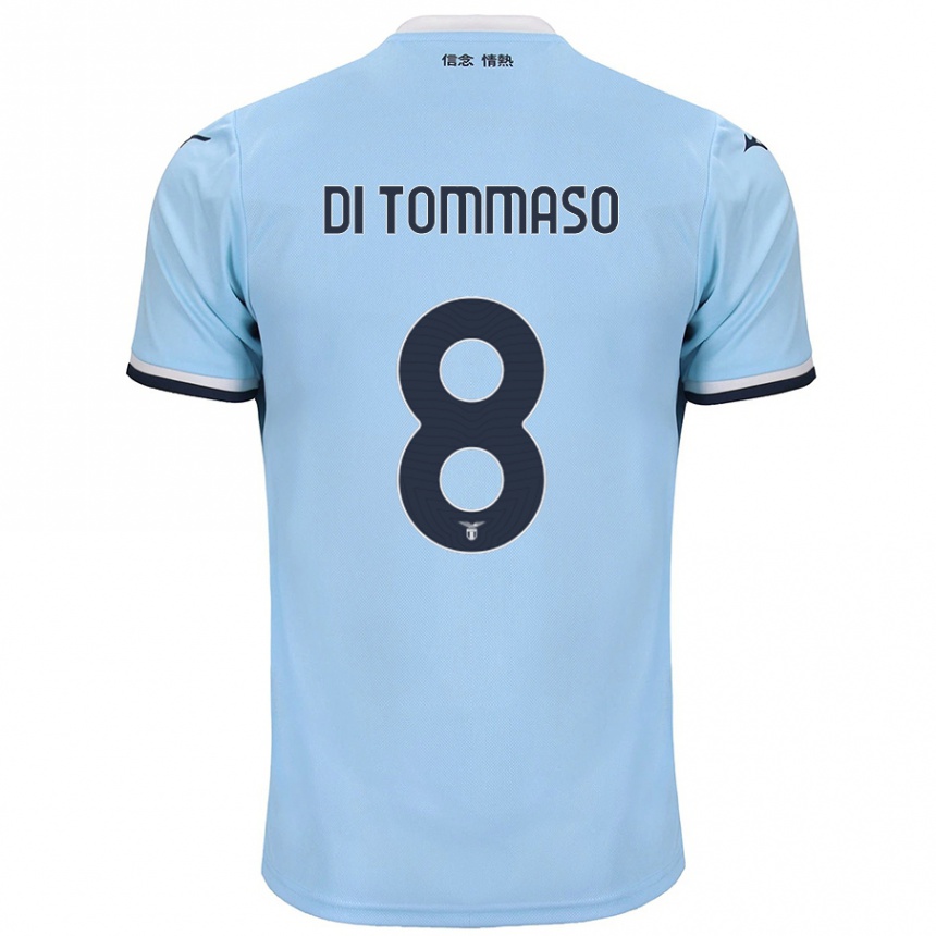 Men Football Leonardo Di Tommaso #8 Blue Home Jersey 2024/25 T-Shirt