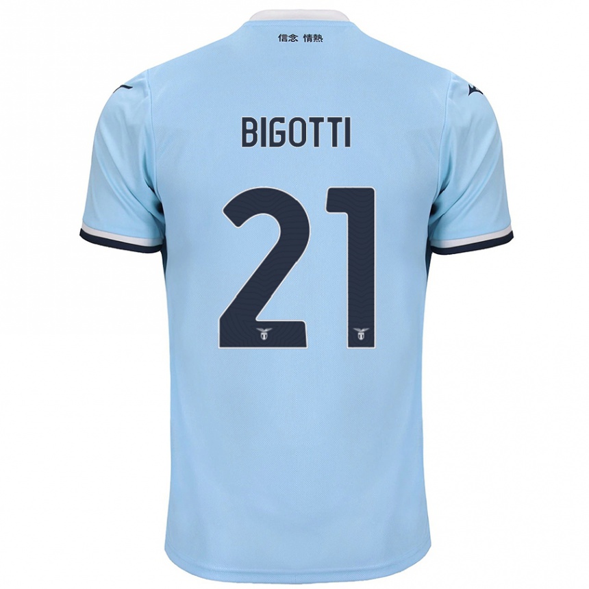 Men Football Massimo Bigotti #21 Blue Home Jersey 2024/25 T-Shirt