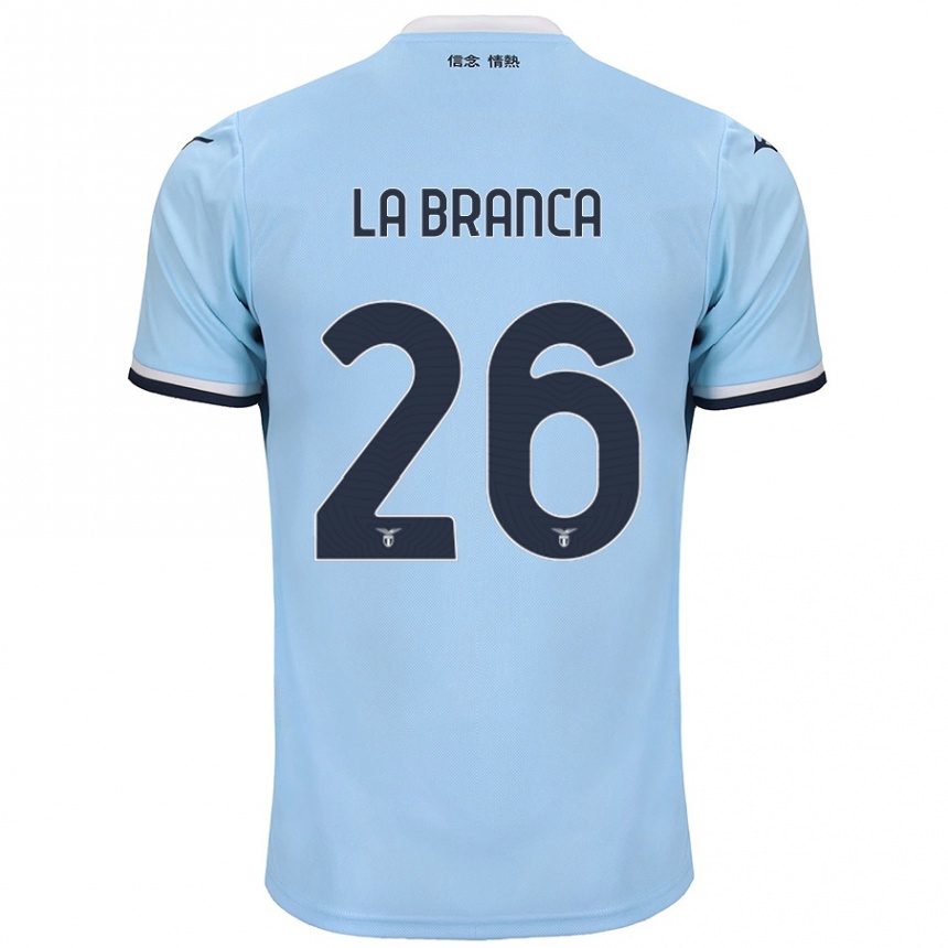 Men Football Ruggero La Branca #26 Blue Home Jersey 2024/25 T-Shirt