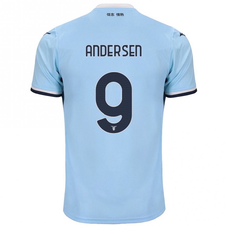 Men Football Signe Holt Andersen #9 Blue Home Jersey 2024/25 T-Shirt