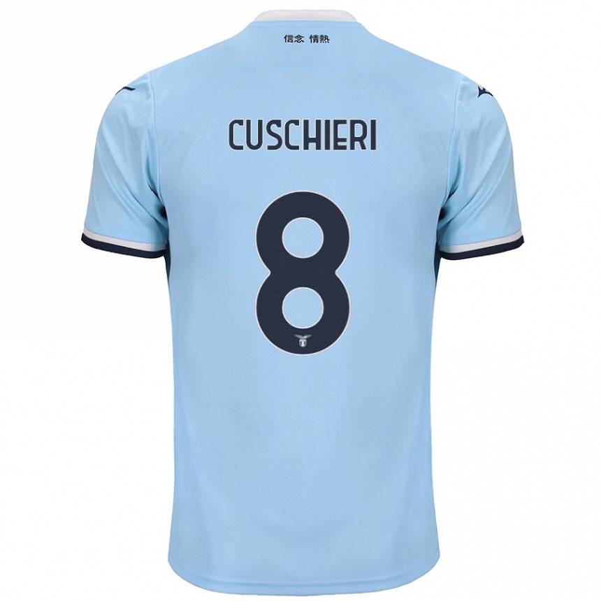 Men Football Rachel Cuschieri #8 Blue Home Jersey 2024/25 T-Shirt