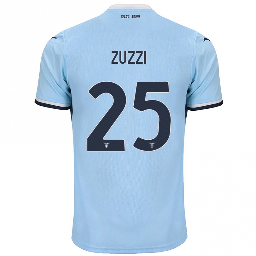 Men Football Giorgia Zuzzi #25 Blue Home Jersey 2024/25 T-Shirt