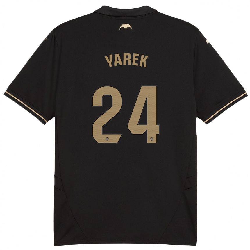 Men Football Yarek Gasiorowski #24 Black Away Jersey 2024/25 T-Shirt