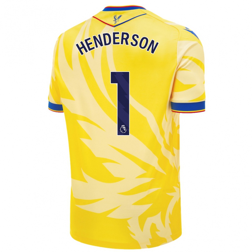 Men Football Dean Henderson #1 Yellow Away Jersey 2024/25 T-Shirt