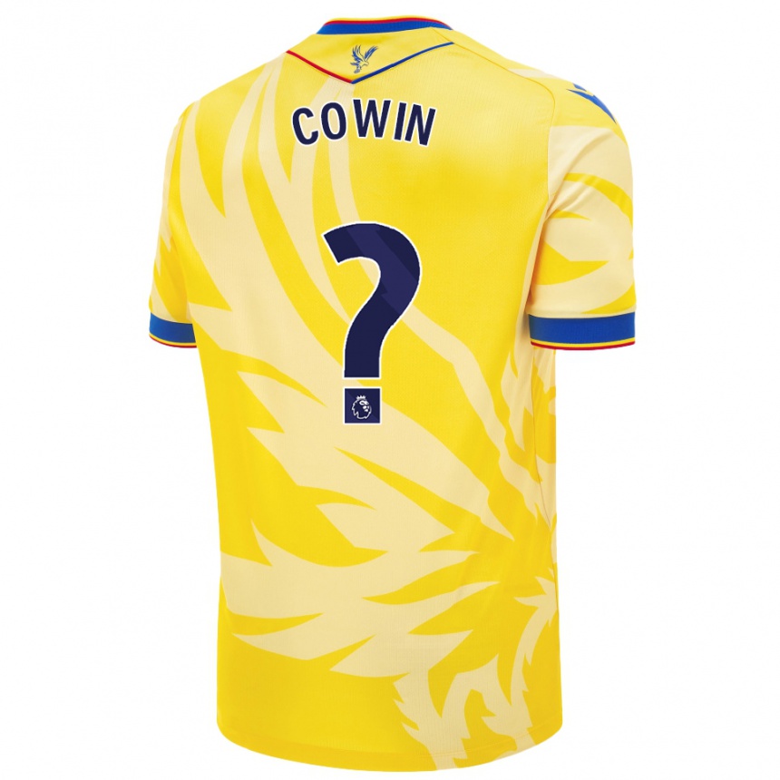 Men Football Freddie Cowin #0 Yellow Away Jersey 2024/25 T-Shirt