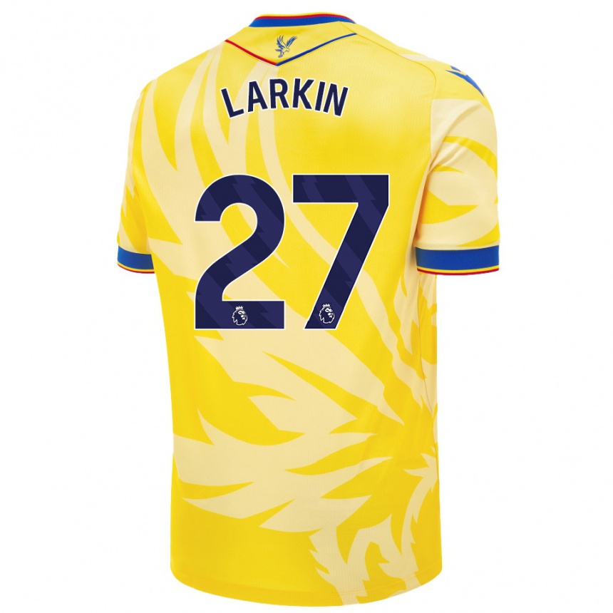 Men Football Abbie Larkin #27 Yellow Away Jersey 2024/25 T-Shirt