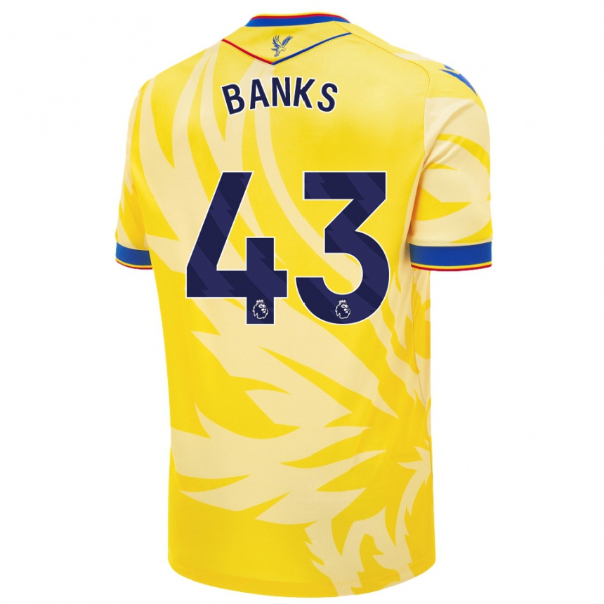 Men Football Scott Banks #43 Yellow Away Jersey 2024/25 T-Shirt