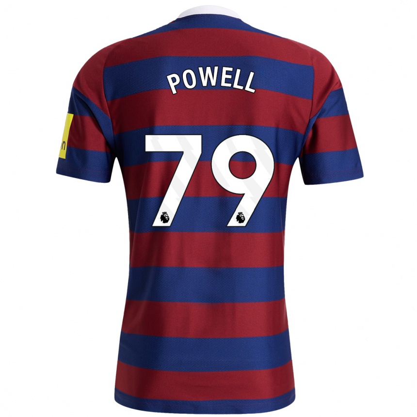 Men Football Rory Powell #79 Burgundy Navy Blue Away Jersey 2024/25 T-Shirt