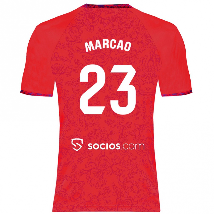 Men Football Marcão #23 Red Away Jersey 2024/25 T-Shirt