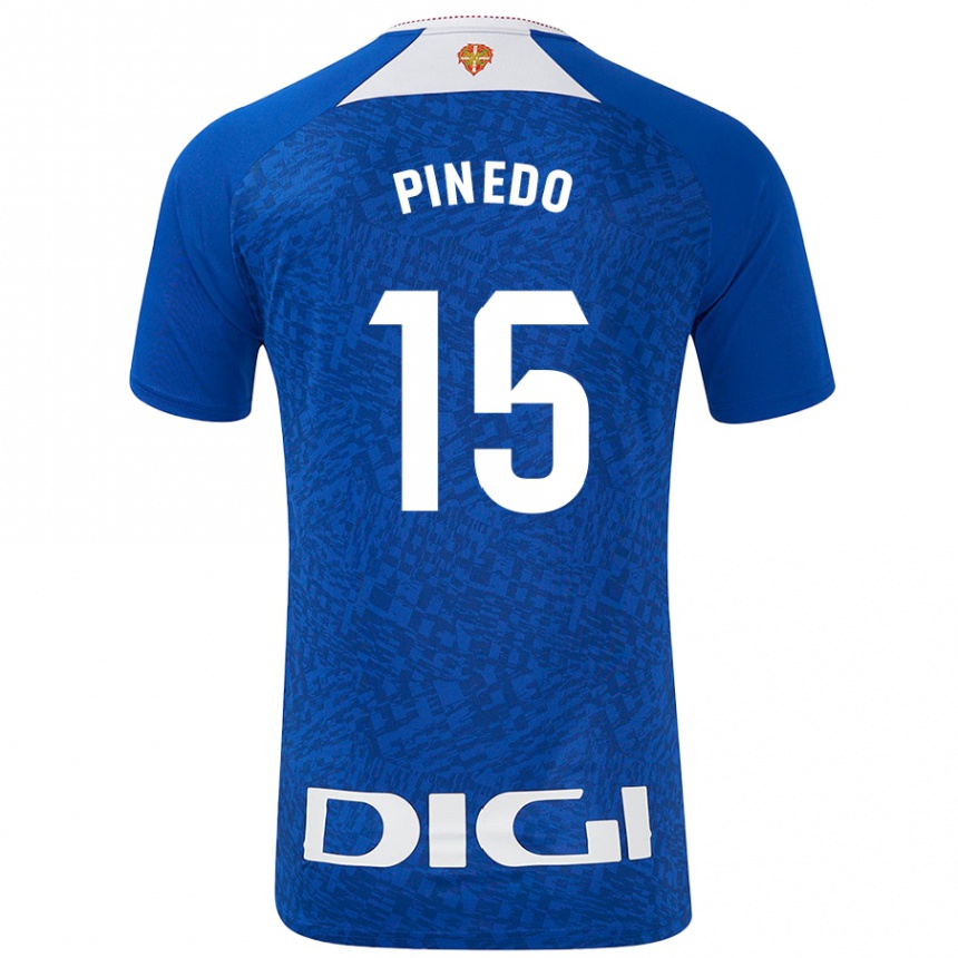 Men Football Clara Pinedo Castresana #15 Royal Blue Away Jersey 2024/25 T-Shirt