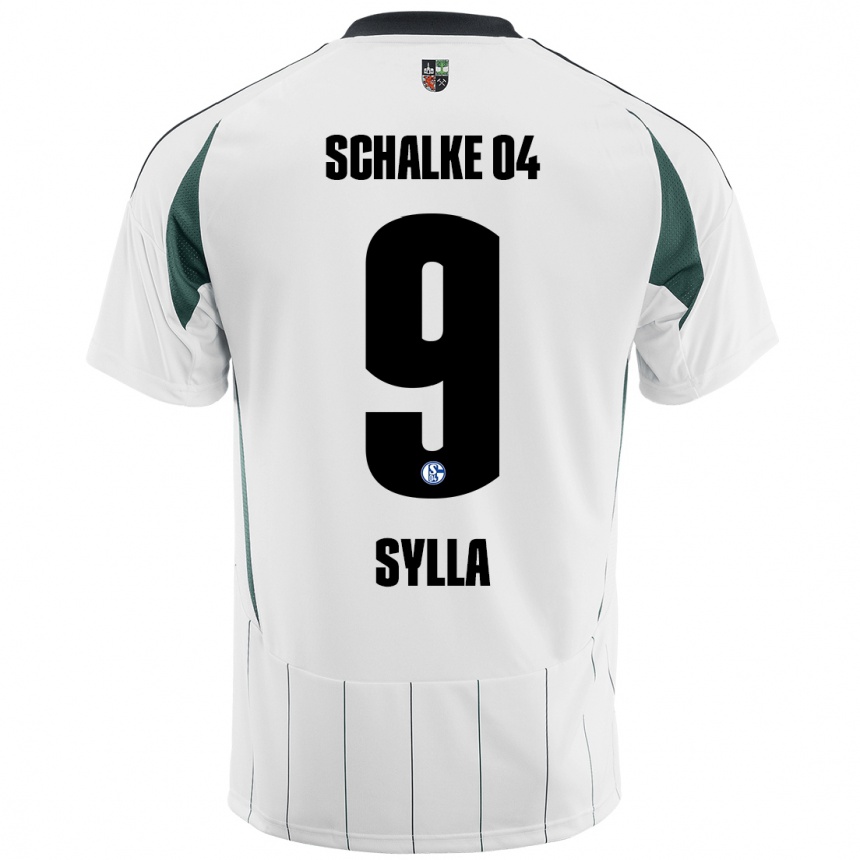 Men Football Moussa Sylla #9 White Green Away Jersey 2024/25 T-Shirt