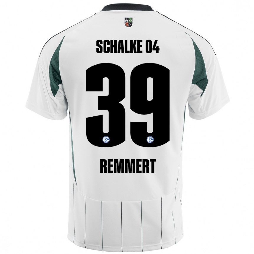 Men Football Peter Remmert #39 White Green Away Jersey 2024/25 T-Shirt