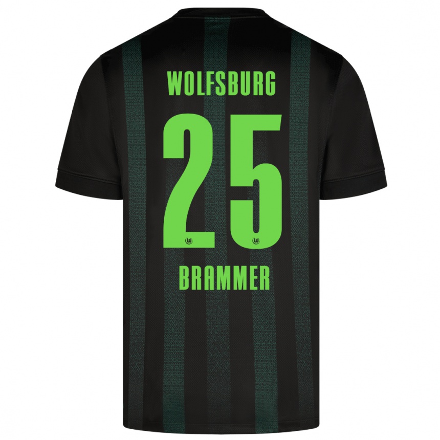 Men Football Ole Brammer #25 Dark Green Away Jersey 2024/25 T-Shirt