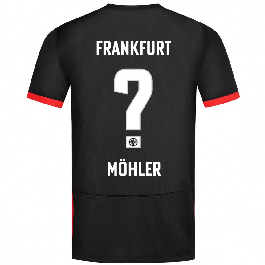 Men Football Emil Möhler #0 Black Away Jersey 2024/25 T-Shirt