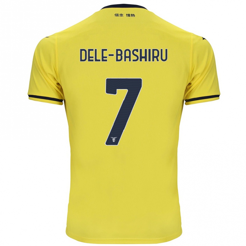 Men Football Fisayo Dele-Bashiru #7 Yellow Away Jersey 2024/25 T-Shirt