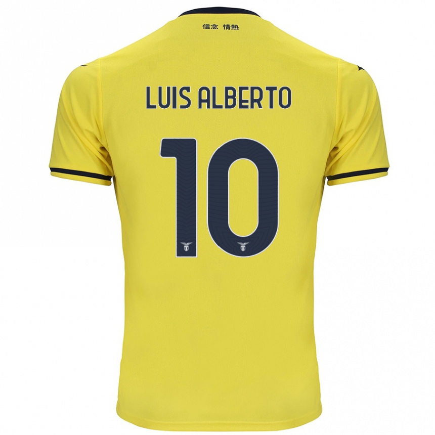 Men Football Luis Alberto #10 Yellow Away Jersey 2024/25 T-Shirt