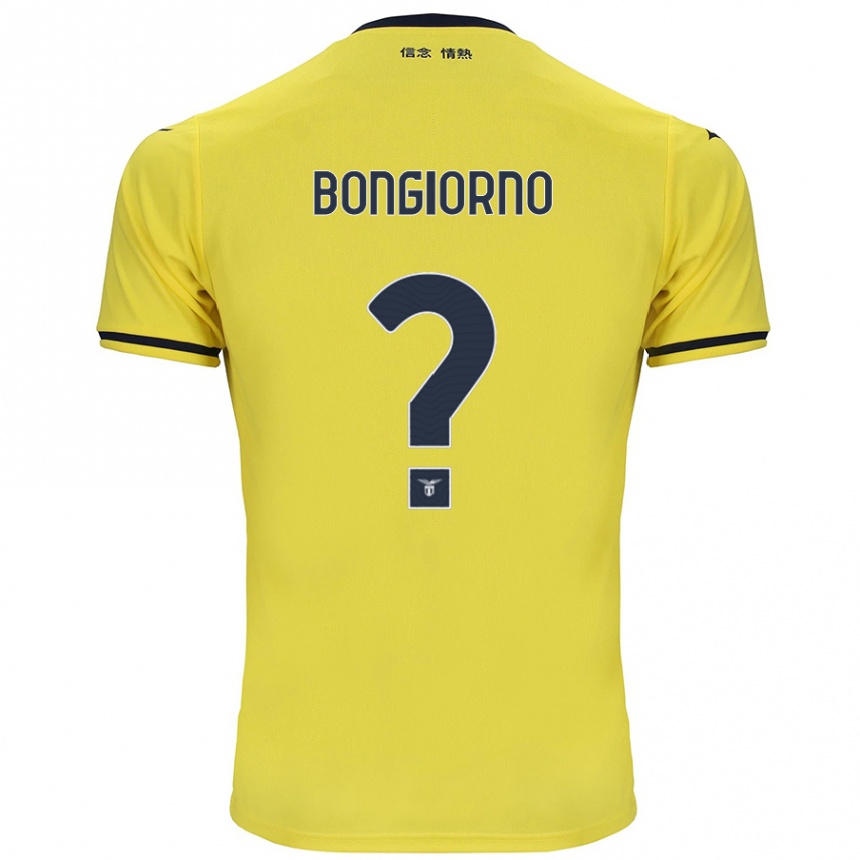 Men Football Dario Bongiorno #0 Yellow Away Jersey 2024/25 T-Shirt