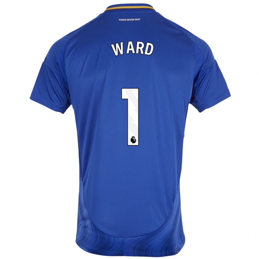 Women Football Danny Ward #1 Blue White Home Jersey 2024/25 T-Shirt