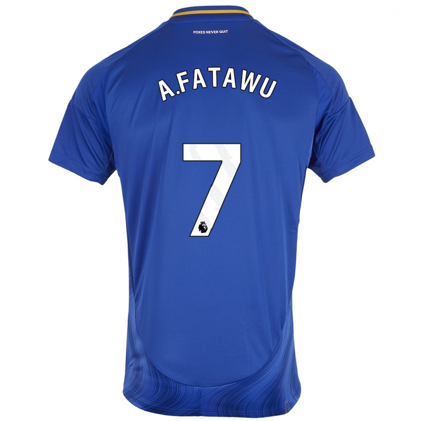 Women Football Issahaku Fatawu #7 Blue White Home Jersey 2024/25 T-Shirt