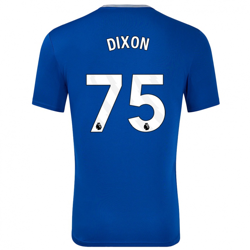 Women Football Roman Dixon #75 Blue With Home Jersey 2024/25 T-Shirt