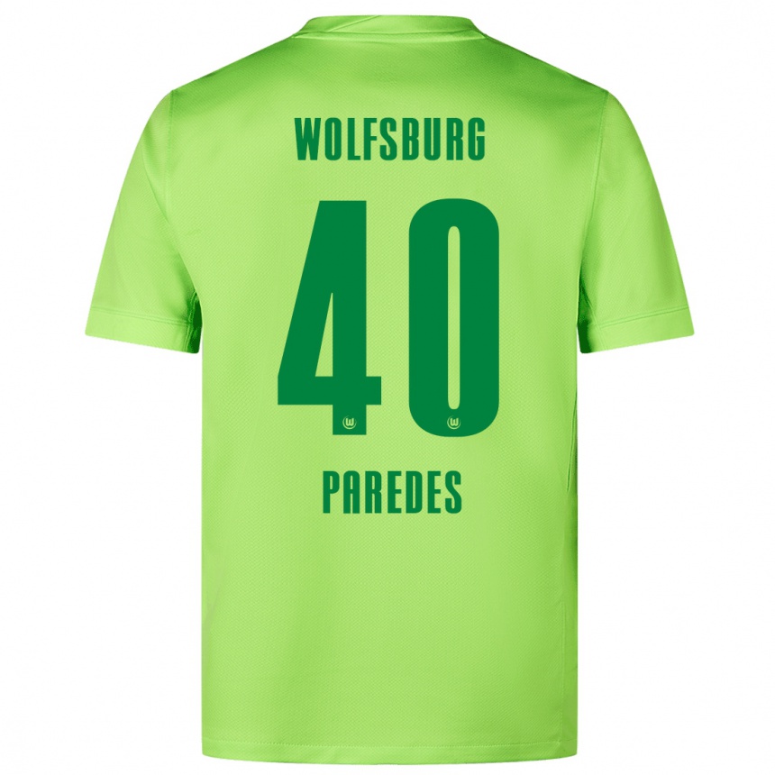 Women Football Kevin Paredes #40 Fluorescent Green Home Jersey 2024/25 T-Shirt