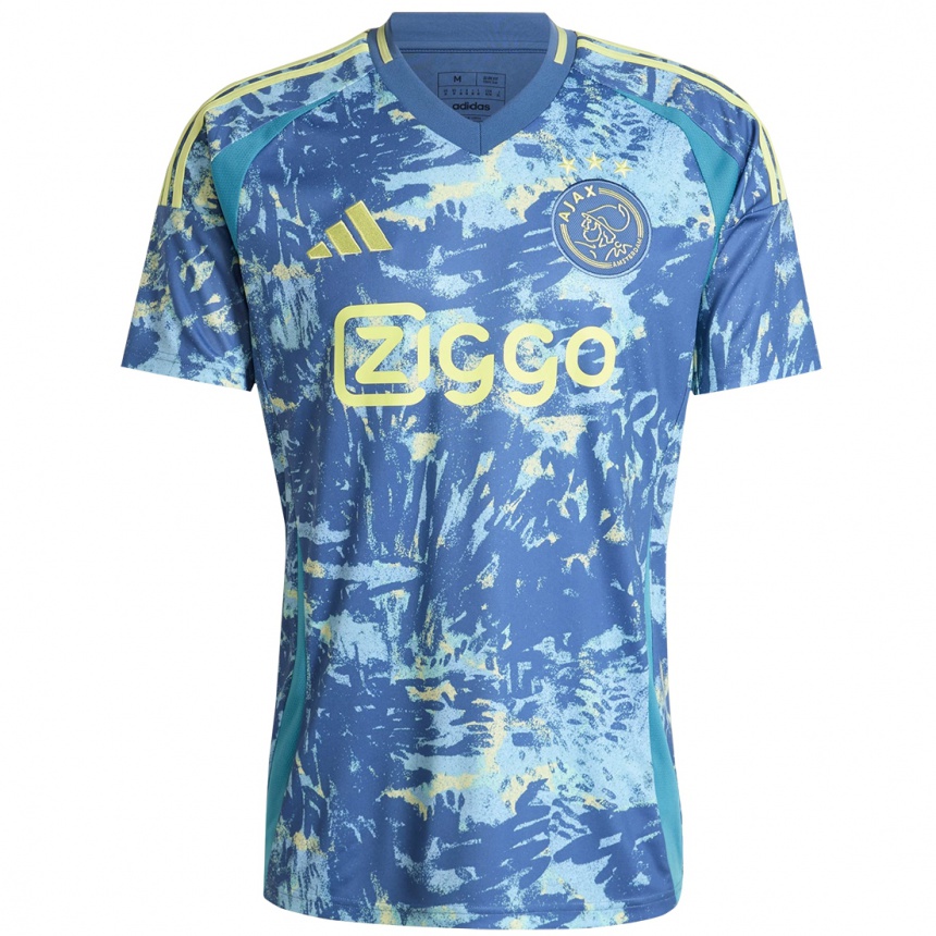 Women Football Bram Van Dongen #4 Grey Blue Yellow Away Jersey 2024/25 T-Shirt