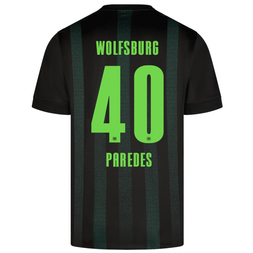 Women Football Kevin Paredes #40 Dark Green Away Jersey 2024/25 T-Shirt