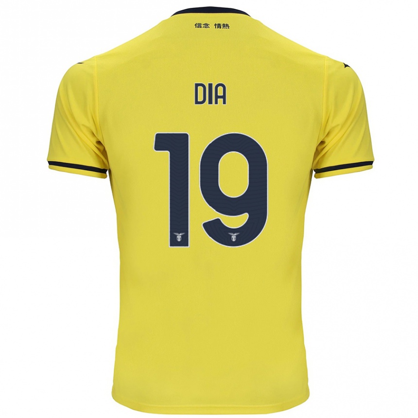 Women Football Boulaye Dia #19 Yellow Away Jersey 2024/25 T-Shirt