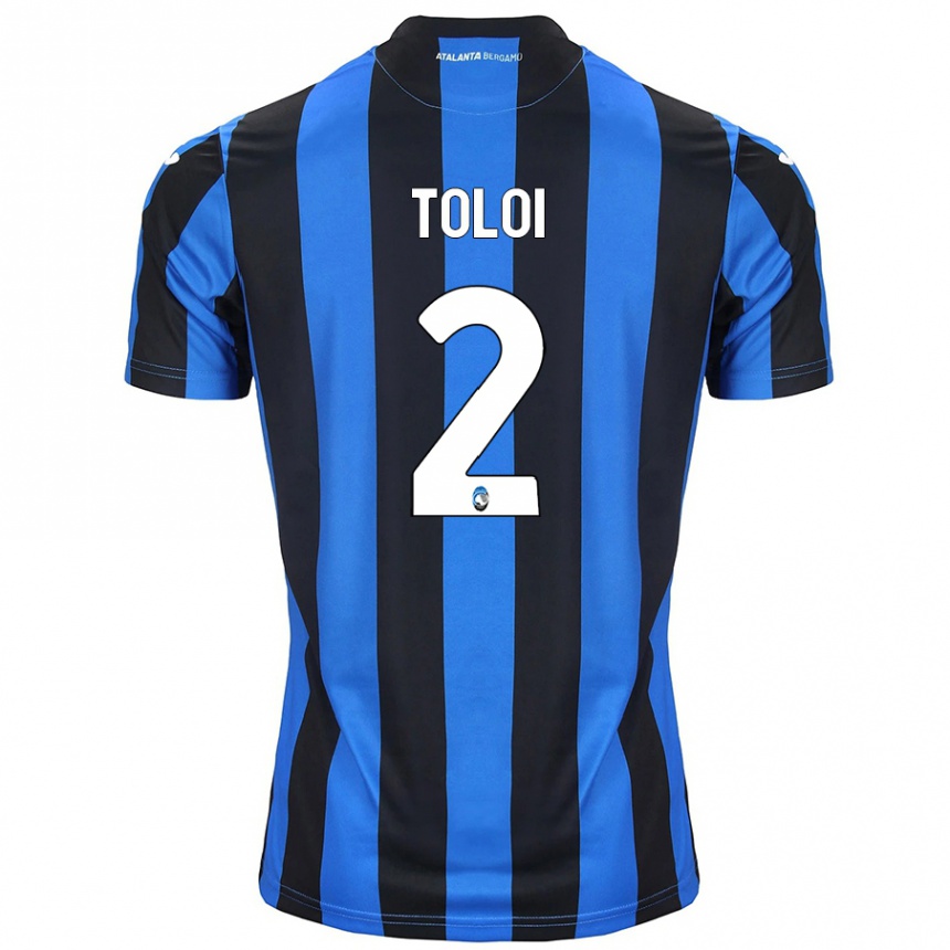 Kids Football Rafael Tolói #2 Blue Black Home Jersey 2024/25 T-Shirt