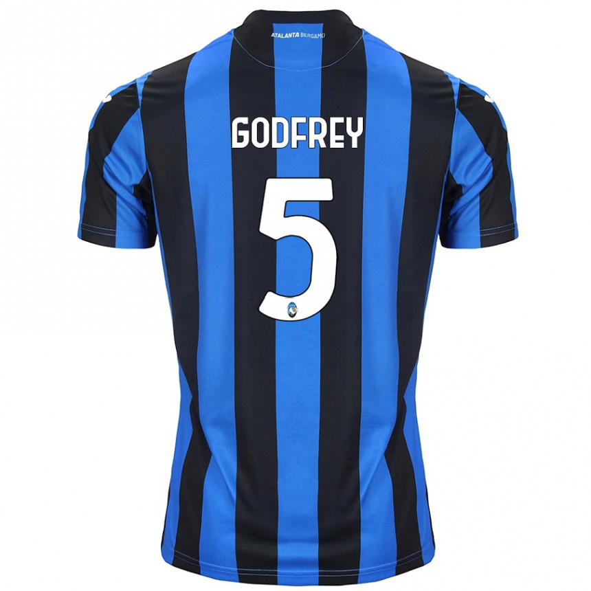 Kids Football Ben Godfrey #5 Blue Black Home Jersey 2024/25 T-Shirt