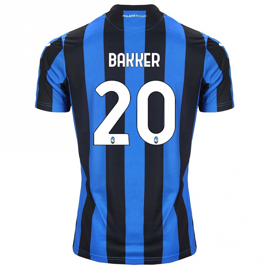 Kids Football Mitchel Bakker #20 Blue Black Home Jersey 2024/25 T-Shirt