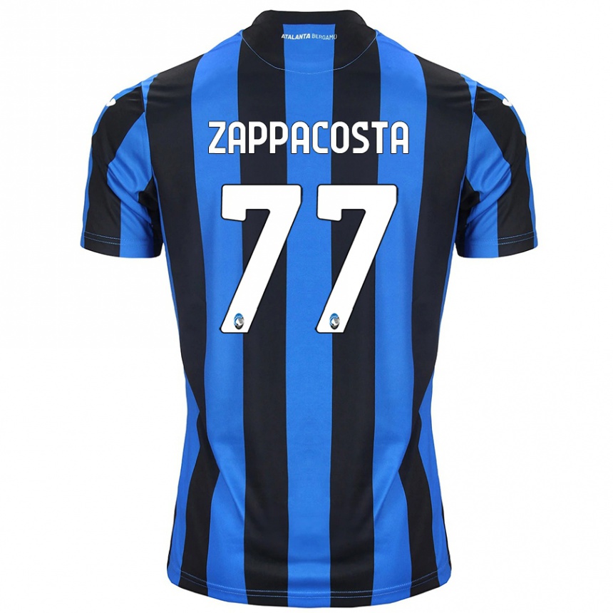 Kids Football Davide Zappacosta #77 Blue Black Home Jersey 2024/25 T-Shirt