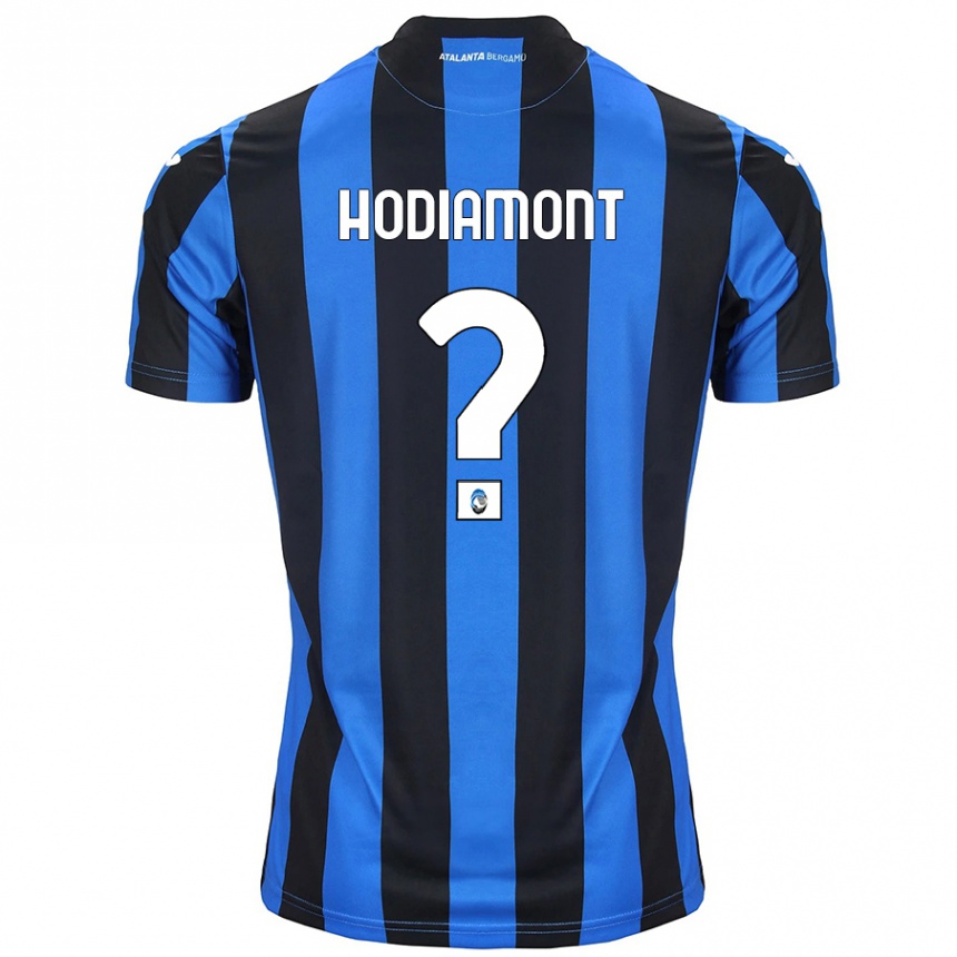 Kids Football Lyam Hodiamont #0 Blue Black Home Jersey 2024/25 T-Shirt