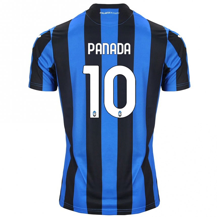 Kids Football Simone Panada #10 Blue Black Home Jersey 2024/25 T-Shirt