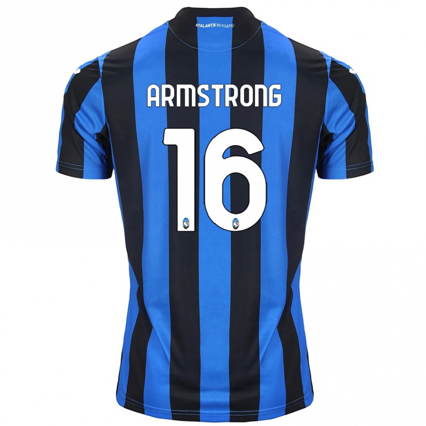 Kids Football Daniel Armstrong #16 Blue Black Home Jersey 2024/25 T-Shirt