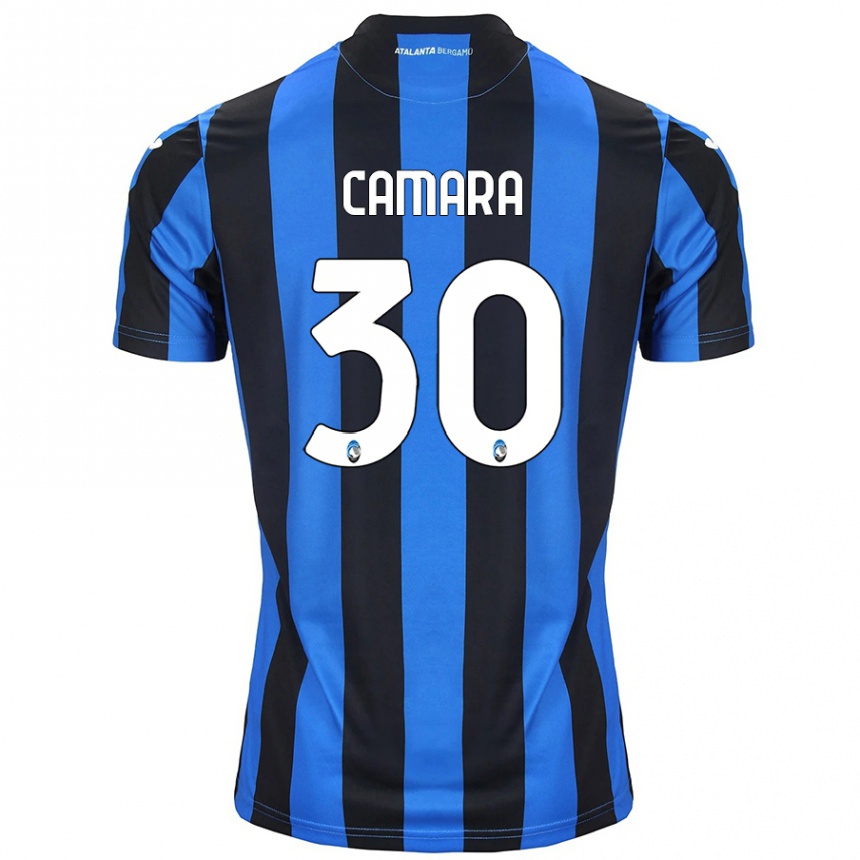 Kids Football Henry Camara #30 Blue Black Home Jersey 2024/25 T-Shirt