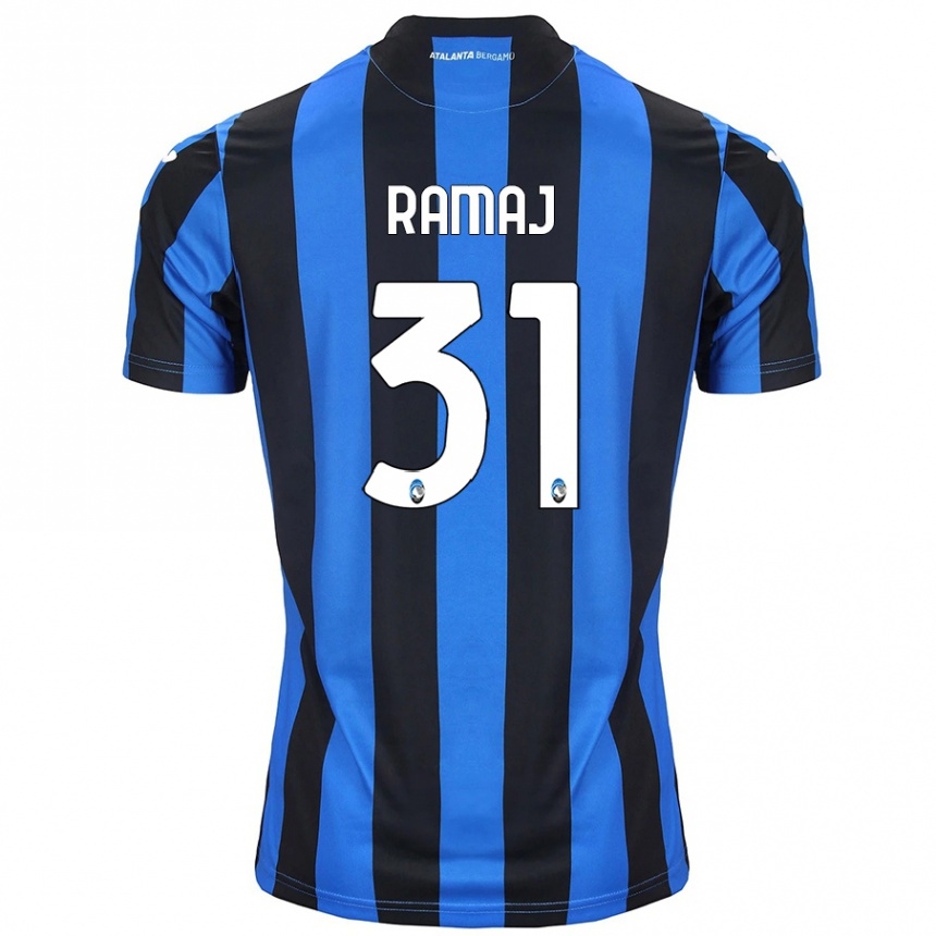 Kids Football Gabriel Ramaj #31 Blue Black Home Jersey 2024/25 T-Shirt