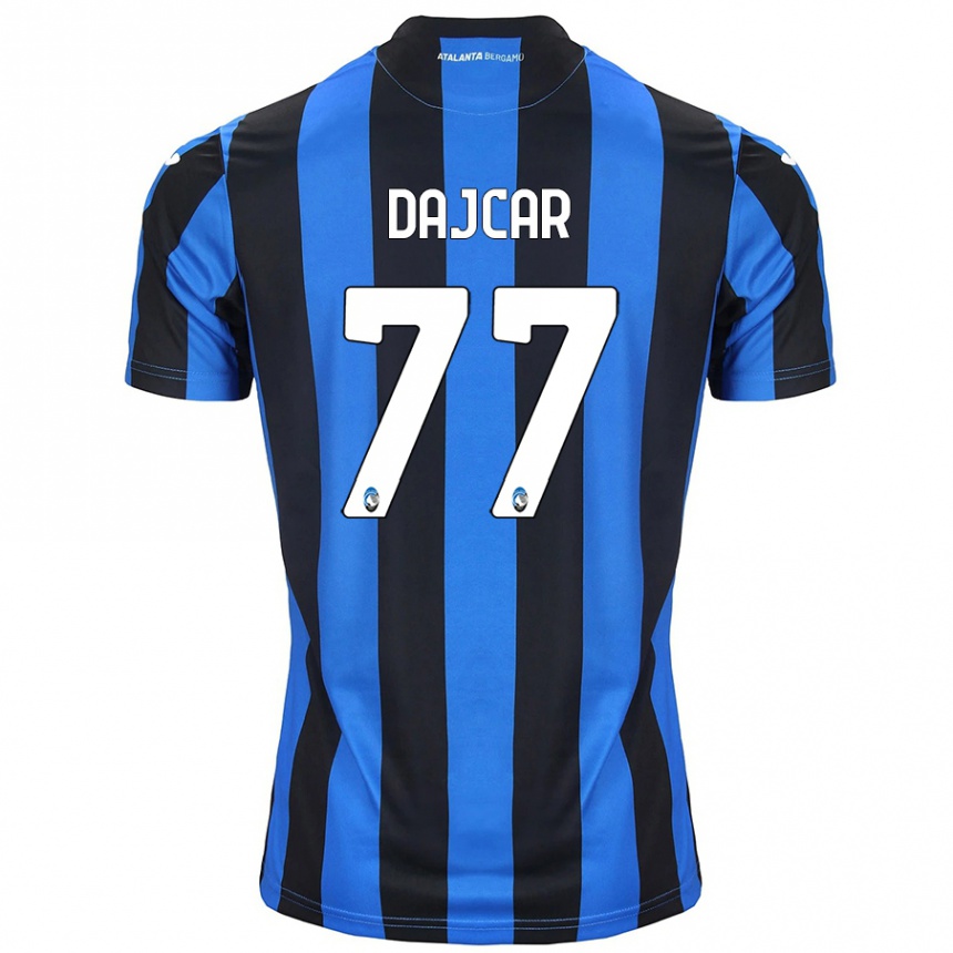 Kids Football Matevz Dajcar #77 Blue Black Home Jersey 2024/25 T-Shirt