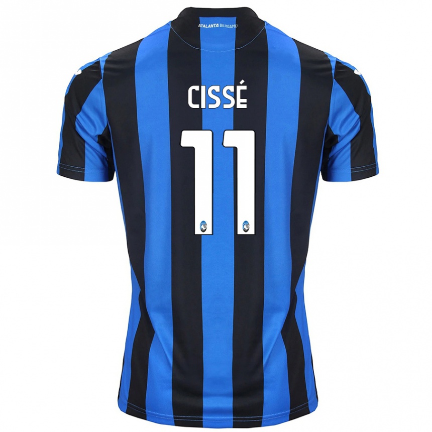 Kids Football Moustapha Cissé #11 Blue Black Home Jersey 2024/25 T-Shirt