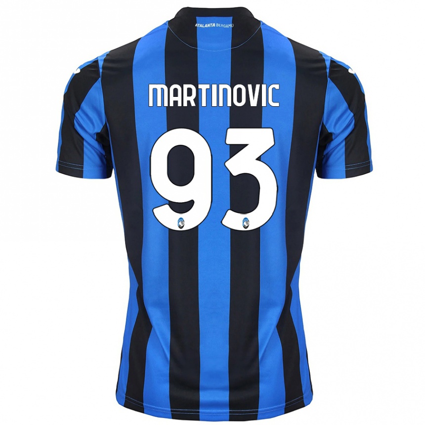 Kids Football Melania Martinovic #93 Blue Black Home Jersey 2024/25 T-Shirt