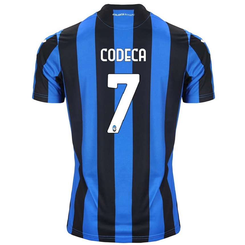 Kids Football Bianca Codeca #7 Blue Black Home Jersey 2024/25 T-Shirt