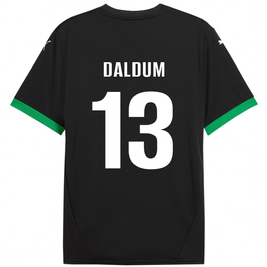 Kids Football Sonosi Daldum #13 Black Dark Green Home Jersey 2024/25 T-Shirt