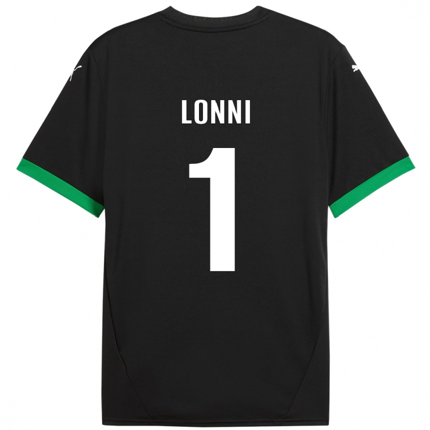 Kids Football Lia Lonni #1 Black Dark Green Home Jersey 2024/25 T-Shirt