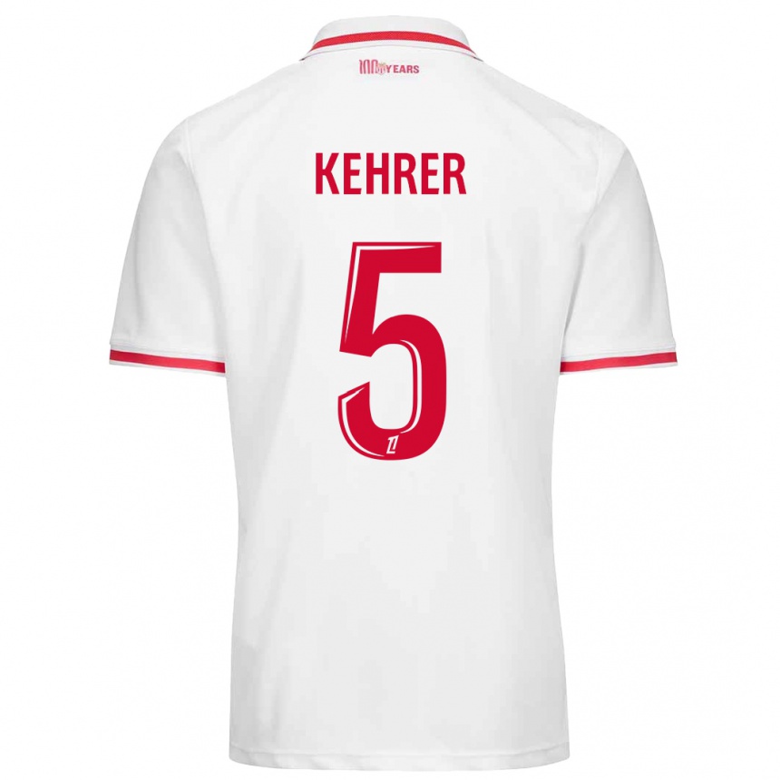 Kids Football Thilo Kehrer #5 White Red Home Jersey 2024/25 T-Shirt