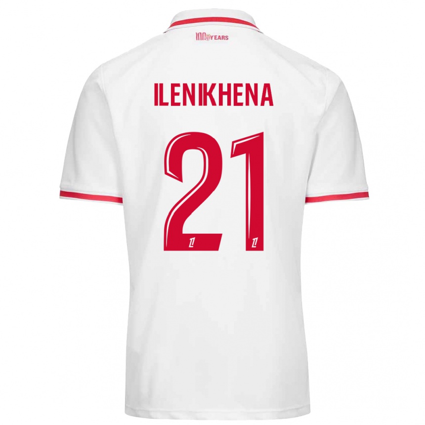 Kids Football George Ilenikhena #21 White Red Home Jersey 2024/25 T-Shirt