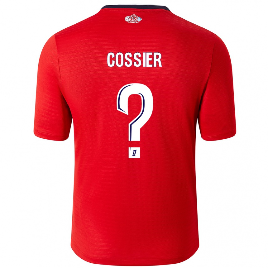 Kids Football Isaac Cossier #0 Red White Home Jersey 2024/25 T-Shirt